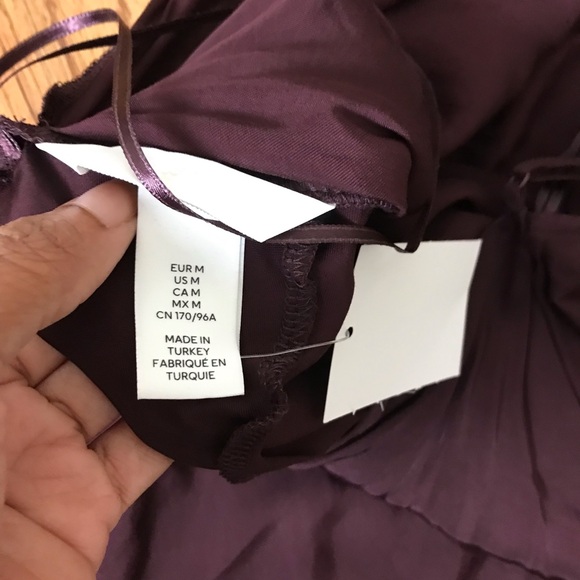 H&M Brown Satin Mini Dress NWT - Picture 6 of 6